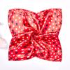 1 Peça Bandana Comissários de Bordo 50x50CM Moda Poliéster Elegante Lenços Quadrados Hijab Femininos