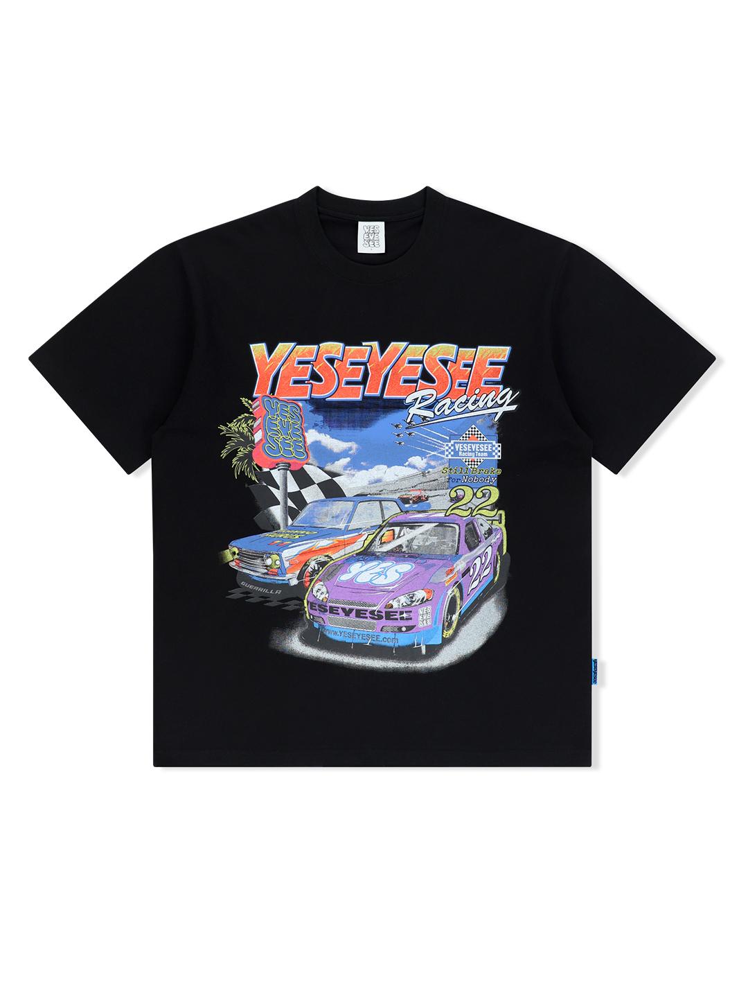 Yes Ic Racing Tee Black Black/L