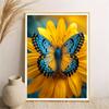 5d DIY Diamond Painting Cross Stitch Butterfly Flowers Diamond Embroidery Mosaic Full Round Drill Home Decor Crafts