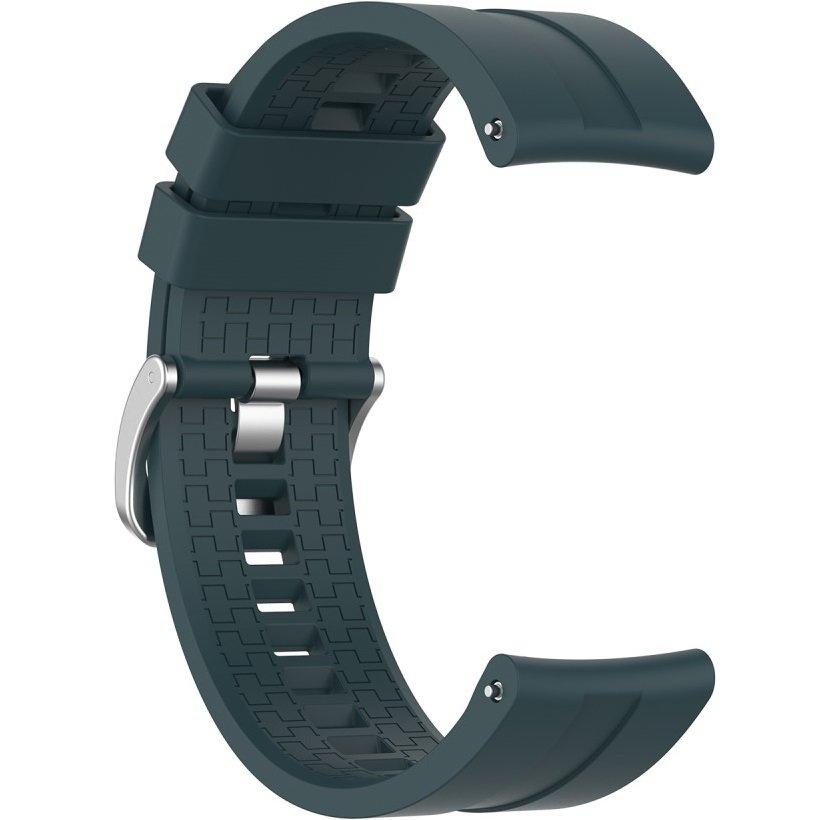 Universal Silicone Strap 22mm, Dark Green
