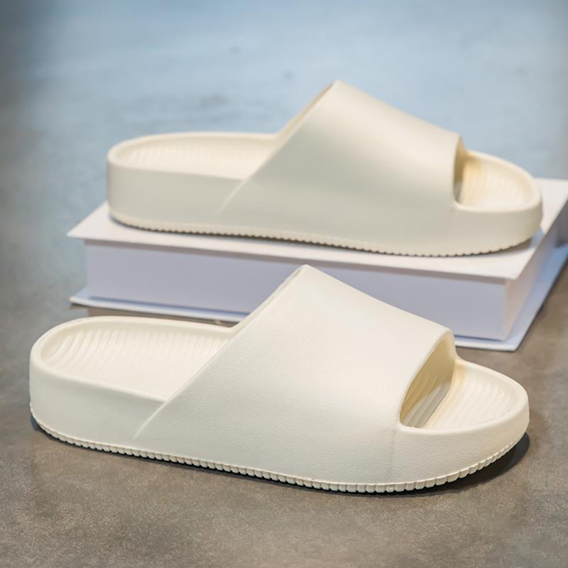 Soft Slippers Couples Home Outdoor Slipper Summer Women Bedroom Thick Bottom Shoes Beach Sandals Men Flip Flops Shower Shoes