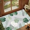 Green Tropical Leaves Kitchen Mat Entrance Doormat Non-slip Washable Kitchen Carpet Living Room Hallway Rugs Bedside Rugs