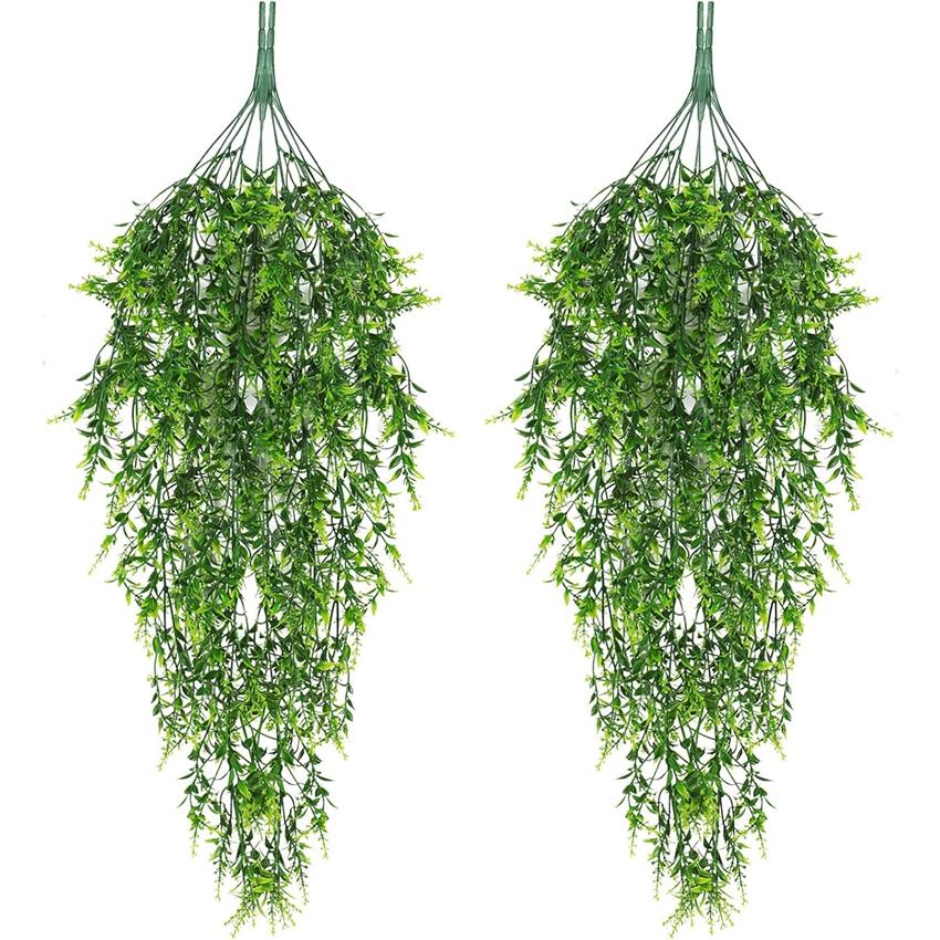 Künstliche Pflanze Kunststoff Eukalyptus Kamelie Hochzeit Garten Hof Kranz Zuhause Vase Außen Festival Party DIY Geschenkbox Deko