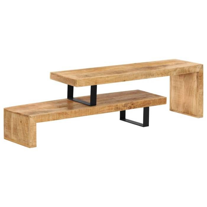 VidaXL Meuble TV Support TV Armoire de Télévision Bois Massif de Manguier 247321