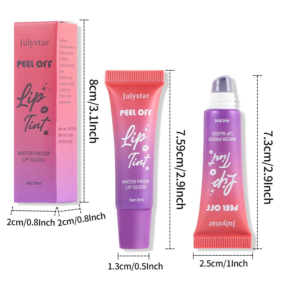 Fruchtiger, reißender Lipgloss. Lipgloss abziehen. Matter, lang anhaltender, wasserfester Lipgloss. Lippenstift abziehen. Feuchtigkeitsspendender Lippenstift