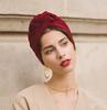 Vintage Weicher Französischer Turbanhut Mode Damen Bandana Stirnband Damen Haarabdeckung Kappe Damen Kopfwickel Muslimisches Kopftuch Mütze