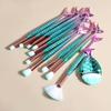 11Pcs/Set Professional Mermaid Makeup Brushes Eye Set Kits Shadow Eyeliner High Quality Makeup Brush Tools Eyebrow Beauty Tools