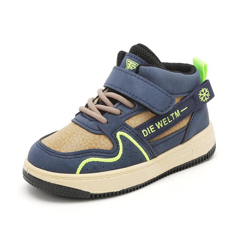 Kids High Top Soft Soled Casual Sneakers Unisex Children Sports Running Shoes