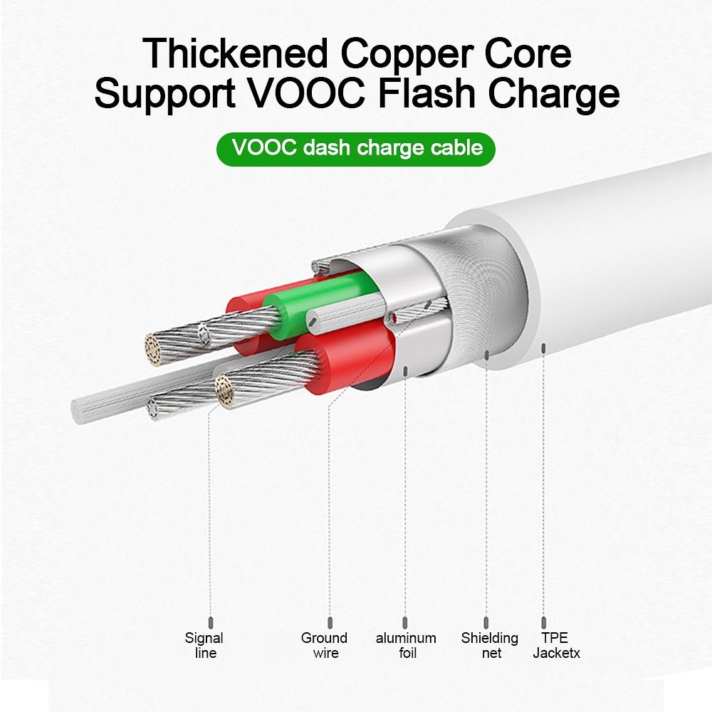 HdoorLink 5V 4A Micro USB Cable For OPPO VOOC Flash Charger Date Cable 7 Pin Charging Cord Micro USB Wire Quick Charging Cable
