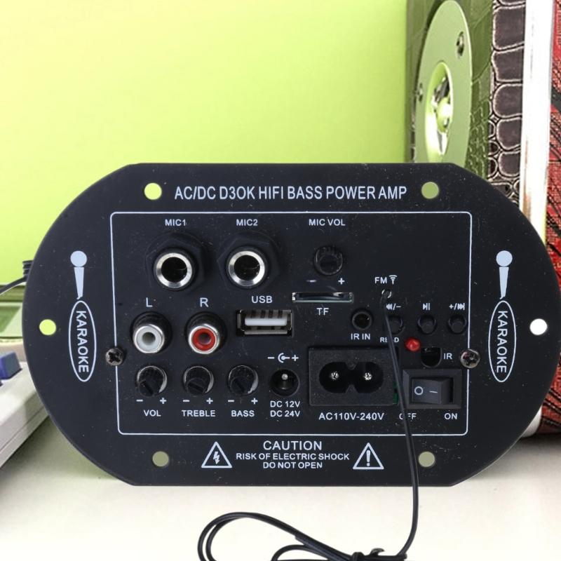12V 24V 220V Kabelloser Verstärker Bluetooth-kompatibel UKW-Radio USB TF-Kartenplayer Home HIFI Stereo Leistungsverstärkerplatine