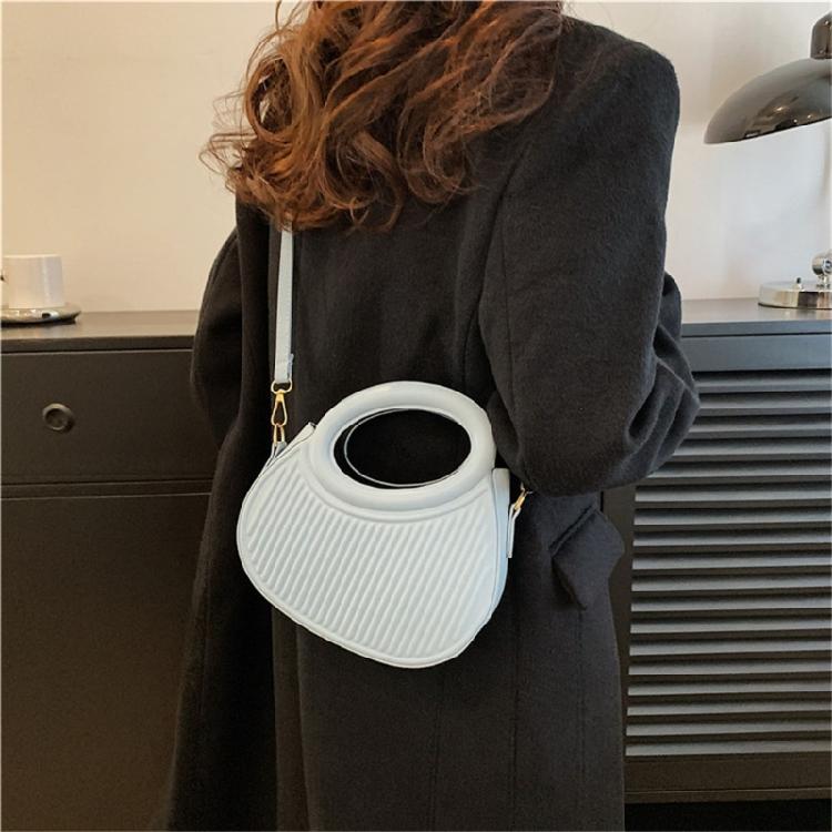Fashionable Shoulder Bag for Women PU Messengers Bag Half Moon Crossbody Bag