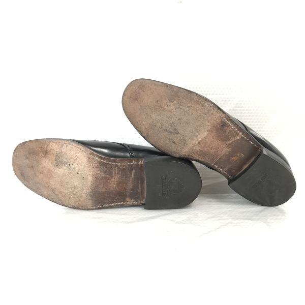 USA 70s-80s?/kinney shoes/Goodyear Welt Leather U-Tip Shoes/8.5/26.0-26.5/Black/Vintage(USED)