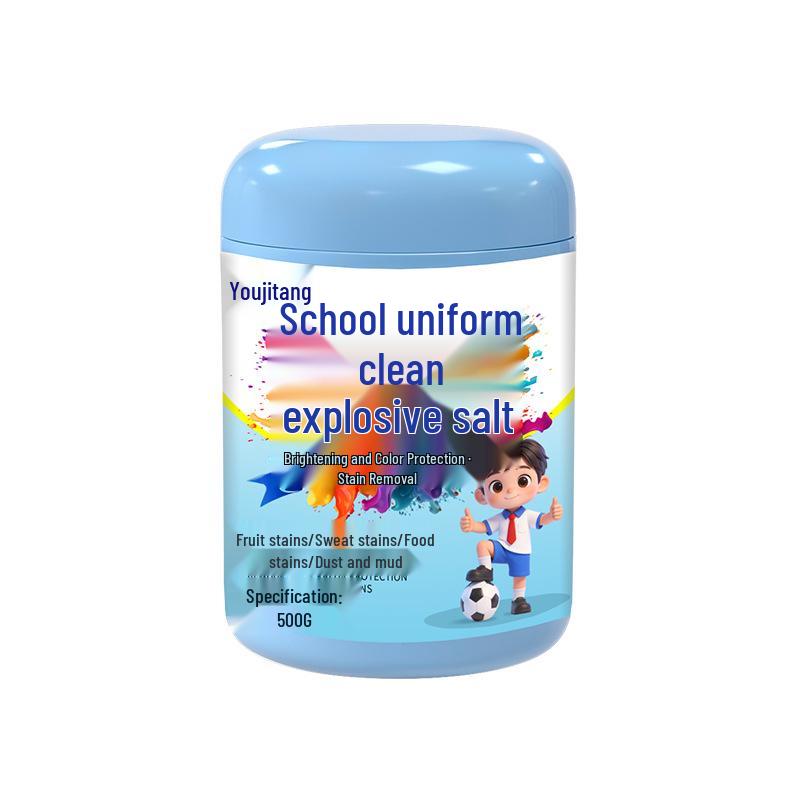 School Uniform Stain Removal Detergent: Powerful De-Yellowing & Whitening Formula for Washing Machines