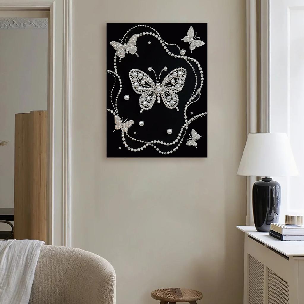 DIY Pearl Painting Kit for Adults/Beginners Gift Home Decor Pearl Gem Paintings Picture Arts Craft With Frame 30x40cm