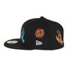 [New Era] Cap 59FIFTY SANTACRUZ collaboration black 7 12 5950 SANTA CRUZ ALLOVER BLK 14384270 NER36C7023