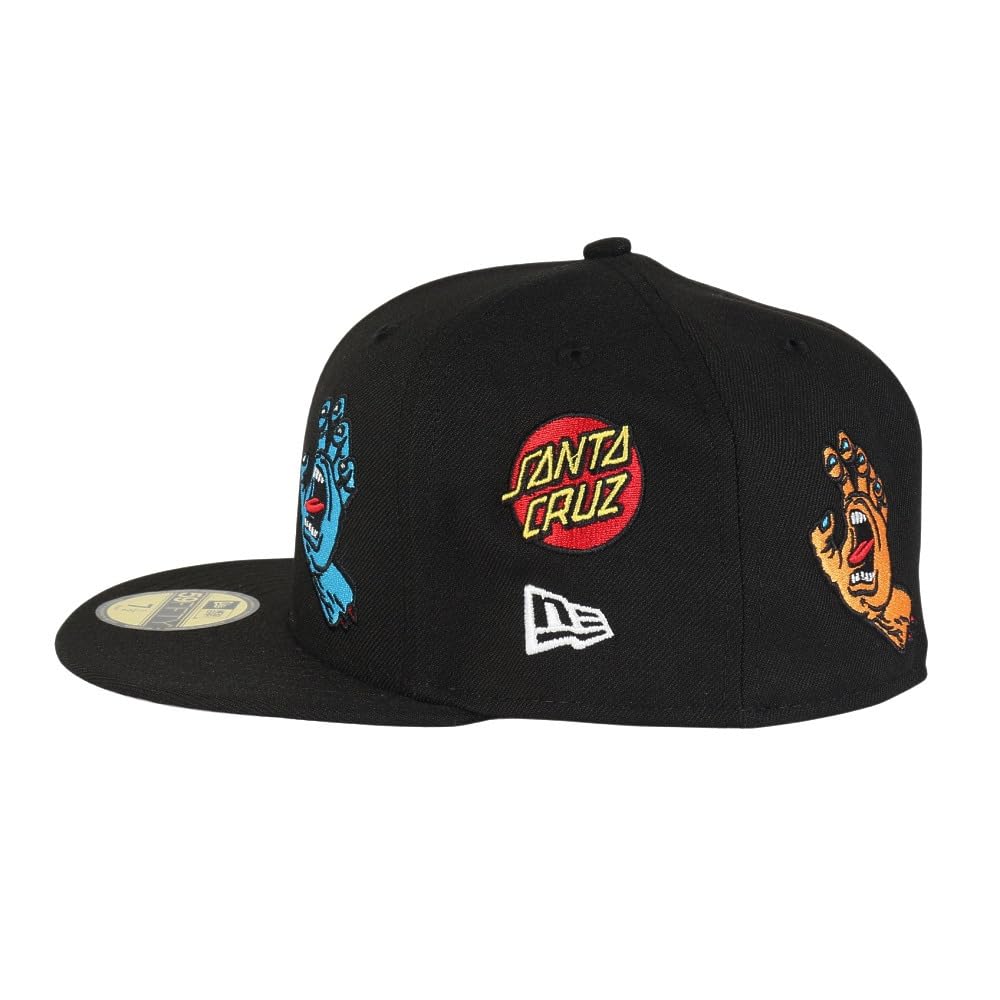 [New Era] Cap 59FIFTY SANTACRUZ collaboration black 7 12 5950 SANTA CRUZ ALLOVER BLK 14384270 NER36C7023