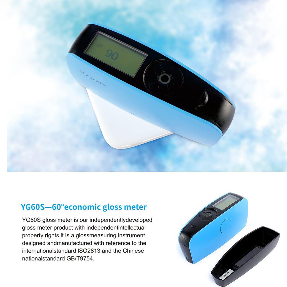 3nh Gloss Meter YG60S/YG60  60 Degree 1000 Gu Glossy Test Equipment Paints Ink Ceramic Marble Tester Surface Cleaning Measure
