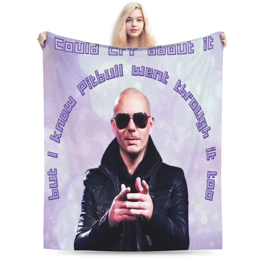 Mr Worldwide Pitbull Sänger Decke Samt Dekoration Dollar Live Lache Liebe Dünne Überwurfdecke für Bettwäsche Schlafzimmer Tagesdecke