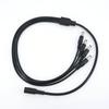 5pcs 70cm DC 1 Female to 4 way Male Splitter connector extend Cable 12V Power Supply Adapter 5.5*2.1mm for strip light 0.7m