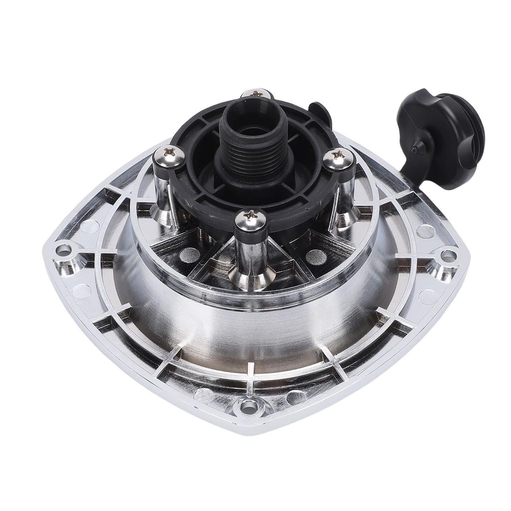 RV City Water Fill Inlet Plated Silver Water Fill Inlet with Check Valve Filter Net Replacement for Marine Trailer Motorhome
