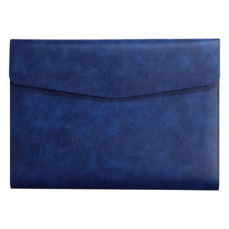 Large Capacity A4 Leather Document Bag with Customizable Logo for Business Use