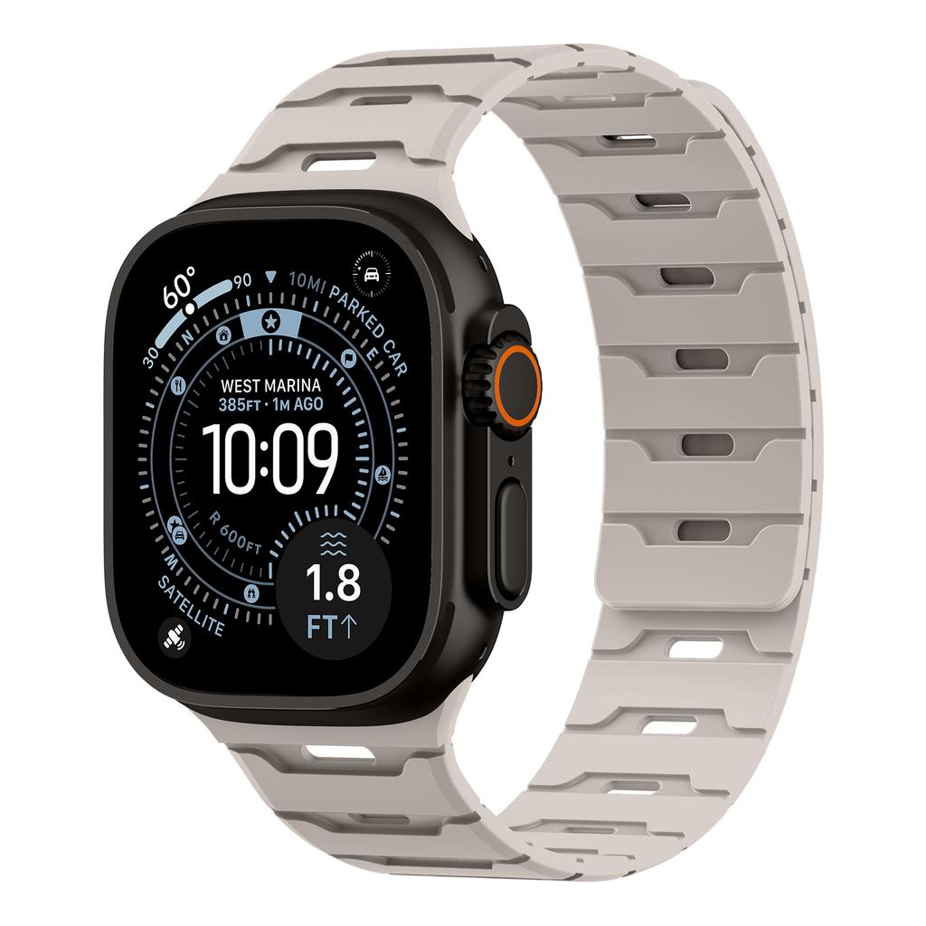 Band For Apple Watch Strap 44mm 45mm 40mm 49mm 46mm 41mm Magnetic Silicone correa Bracelet IWatch Series SE 9 8 7 Ultra2 3 10 11