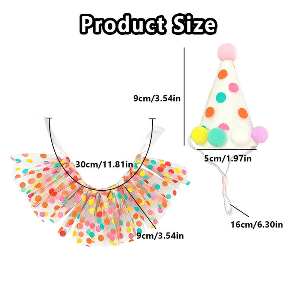 Adjustable Lizard Polka Dot Skirt Elastic Strap Small Pet Hat Soft Reptile Pet Clothing  Walking