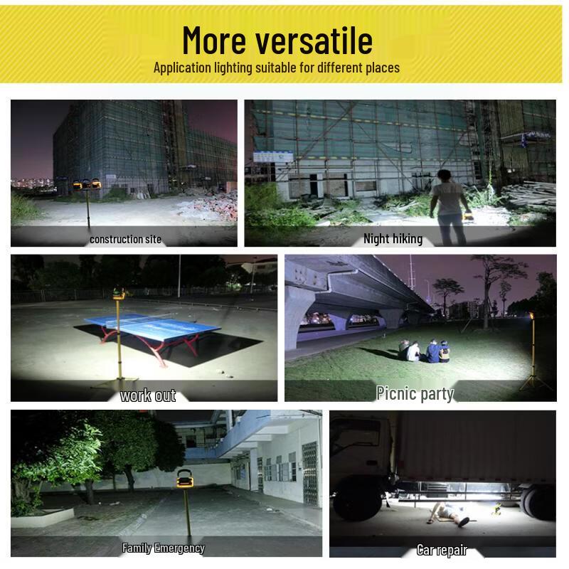 500W Digital Display LED Rechargeable Floodlight