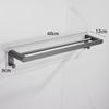 Yipan Drill-Free Gunmetal Grey Double Towel Rack