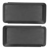 2pcs Front Bumper Guard Protector ABS Left Right Black Wearproof Pad Kit for Car Modification