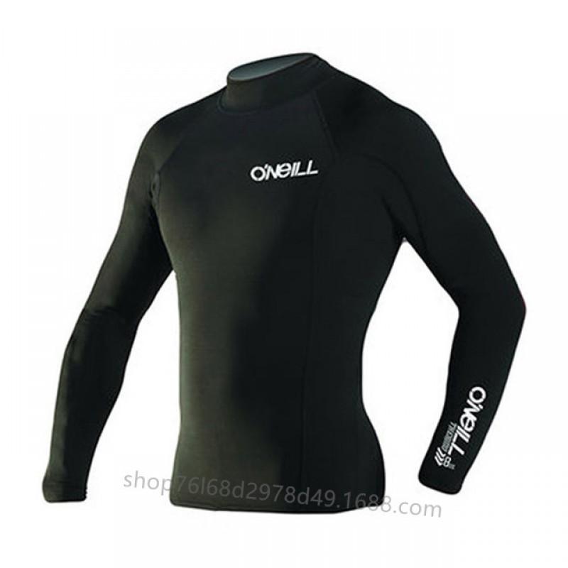Men Women UV Protection Long Sleeve Rash Guard Surfing Dive Suit Quick Dry Snorkeling Top High Neck