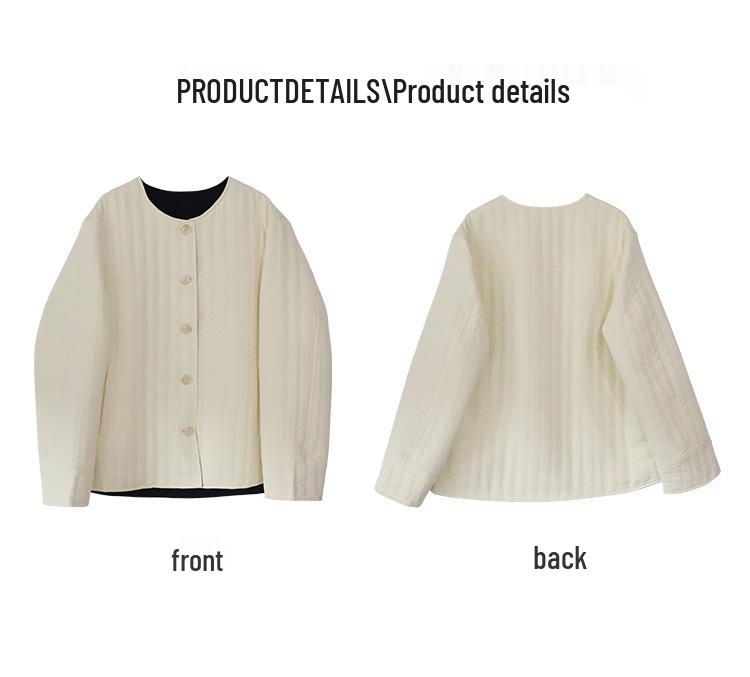 Plus Size Women's Round Neck Cotton Shawl Cardigan with Vertical and Bubble Stripes
