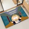Cartoon S-SOUTH PARK Funny Door Mat Bath Microfiber Decorative Versatile Flannel Floor Mat Quick Dry Absorbent Non-slip Sole