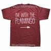 Funny Im With The Flamingo Graphic Tshirts Men Womens Fashion Casual Tshirt 100 Cotton Loose Oversized T Shirt
