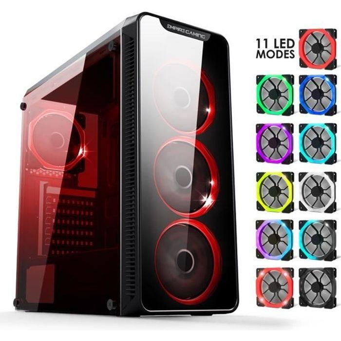 Empire gaming - case pc gamer warmachine - mid-tower atx - pannello frontale in vetro