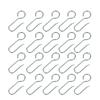 62KD Lightweight Metal S Hooks for Curtain Mounting Convenient Hooks for Curtain Hangings Track Drapery Hook Pin Hangers
