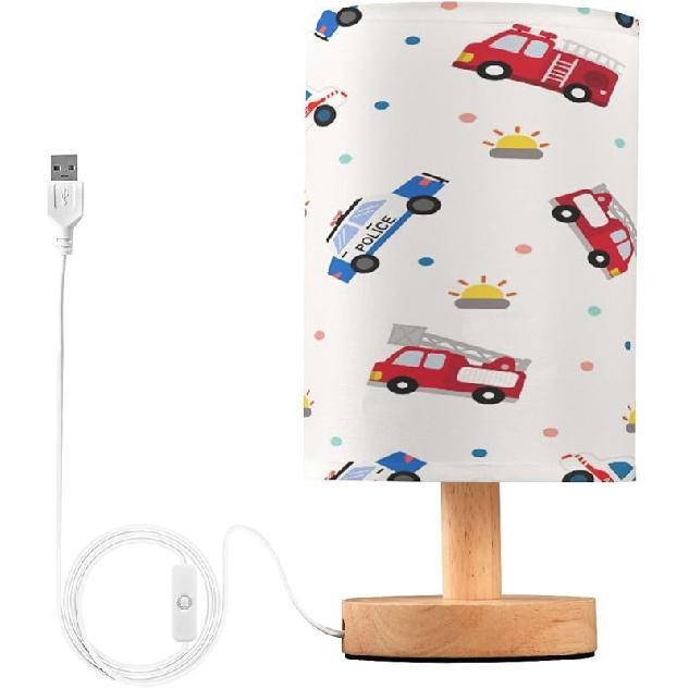 Onyx Marble Desk Lamp Stone Marbling Bedside Lamp Table Lamps Cylinder Nightstand Lamp for Bedroom Living Room Office Decor