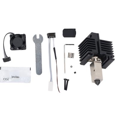 Hotend Kit 0.2mm Hardened Steel Nozzle Extruder Hot End with 2510 Fan for Bambu Lab P1P P1S 3D Printer