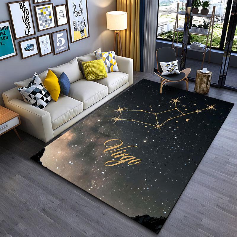 Virgo Constellation Starry Theme Suitable As a Non-slip Mat for the Living Room or Bedroom Sofa