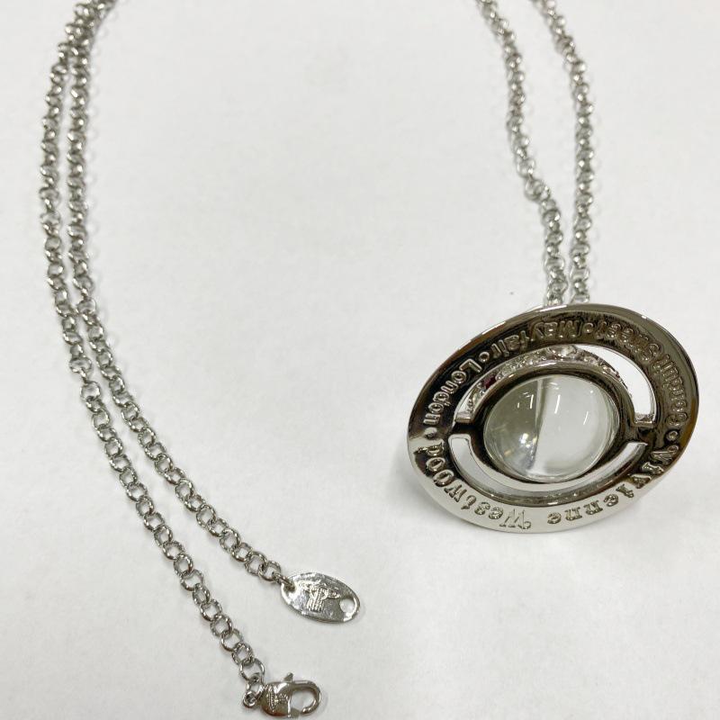 Grote Sprankelende Zirconia Driedimensionale Bol Hanger Ketting