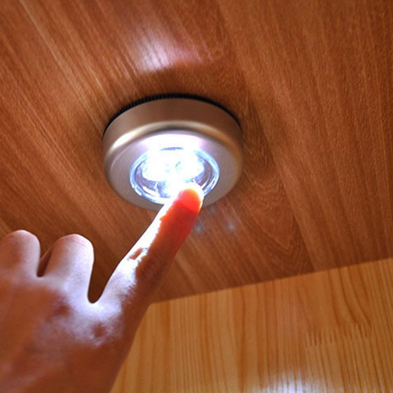 Car Lights Touch Lamps 3-led Touch Lamps Button Spot Lights Energy Saving LED Lights LED Touch Push Light Durable