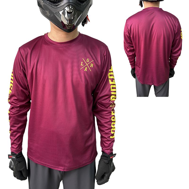 Loose Riders Men's Long Sleeve Motocross Jersey, Downhill Jersey, Motorcycle T-Shirt, Dirt Bike Shirt