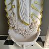 Resins Holy Water Font Catholic Sculpture Wall Hanging Ornament Holy Pool Fountain Religious Home Church Decors Gift