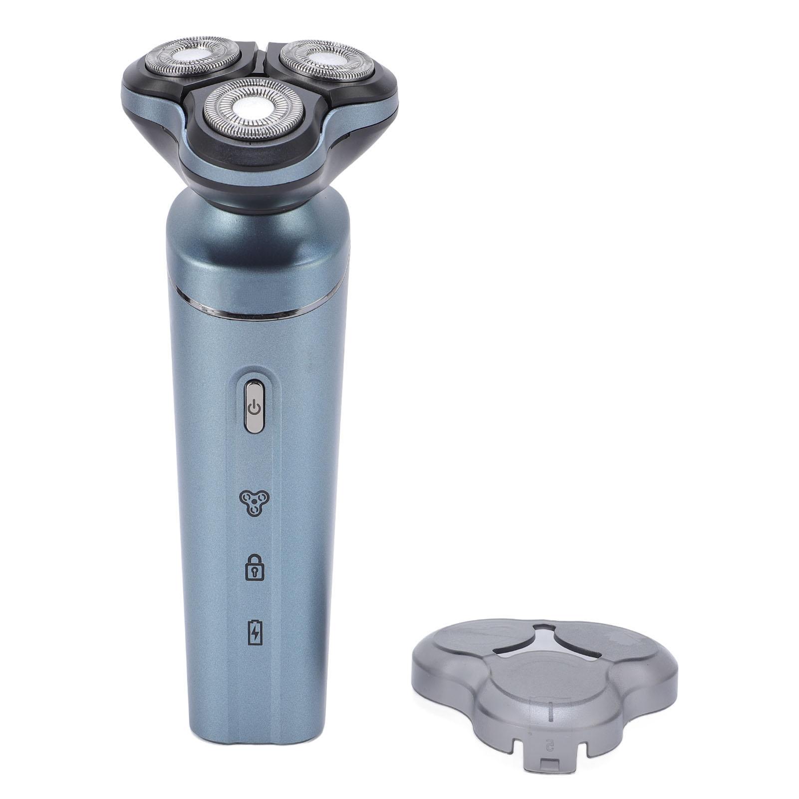 

3 в 1 Электрический триммер для бороды Возвратно-поступательный 3-головочный триммер для бороды 600 мАч Моющийся для всего тела