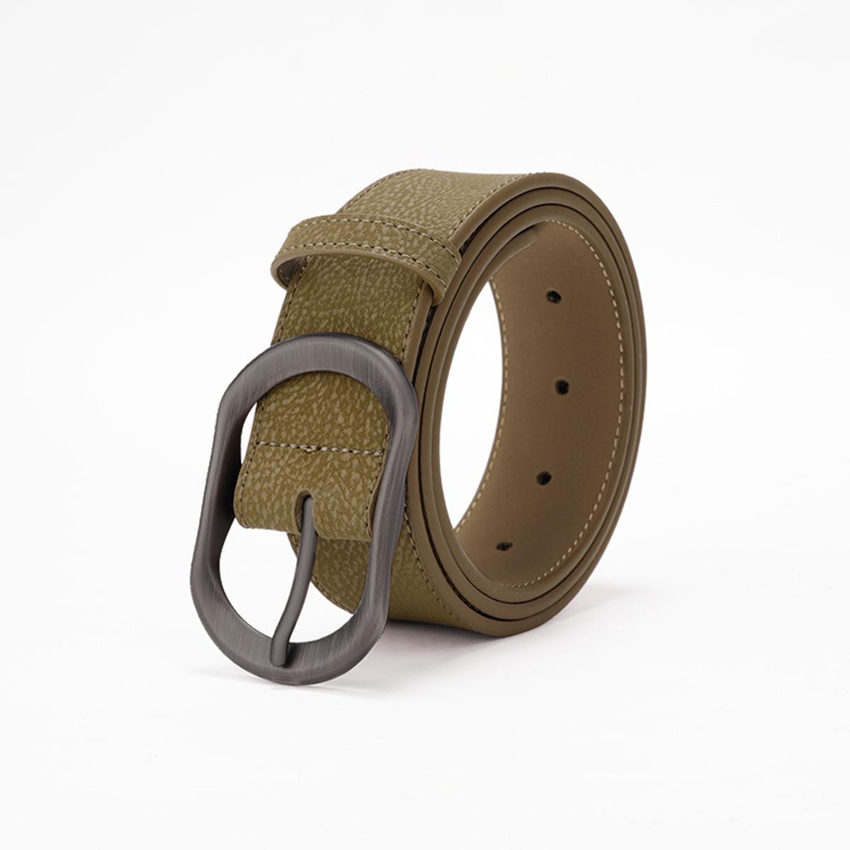 

New Belt, Jeans, Leather Suit Pants, Simple Pin Buckle, Versatile Jeans, Women s Belt, Cowhide Decorative Belts, Women 105cm