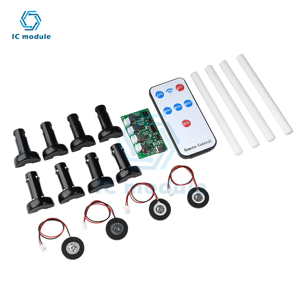 DC 5V Four-Jet Humidifier Module Atomization Control Board Diy Ultrasonic Atomizer Type C Support RF Infrared Remote Control