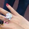 Cute and Romantic Cartoon Black Dog and White Elephant Couple Rings for Women Men Original Design Animals Jewelry Frieng Gift
