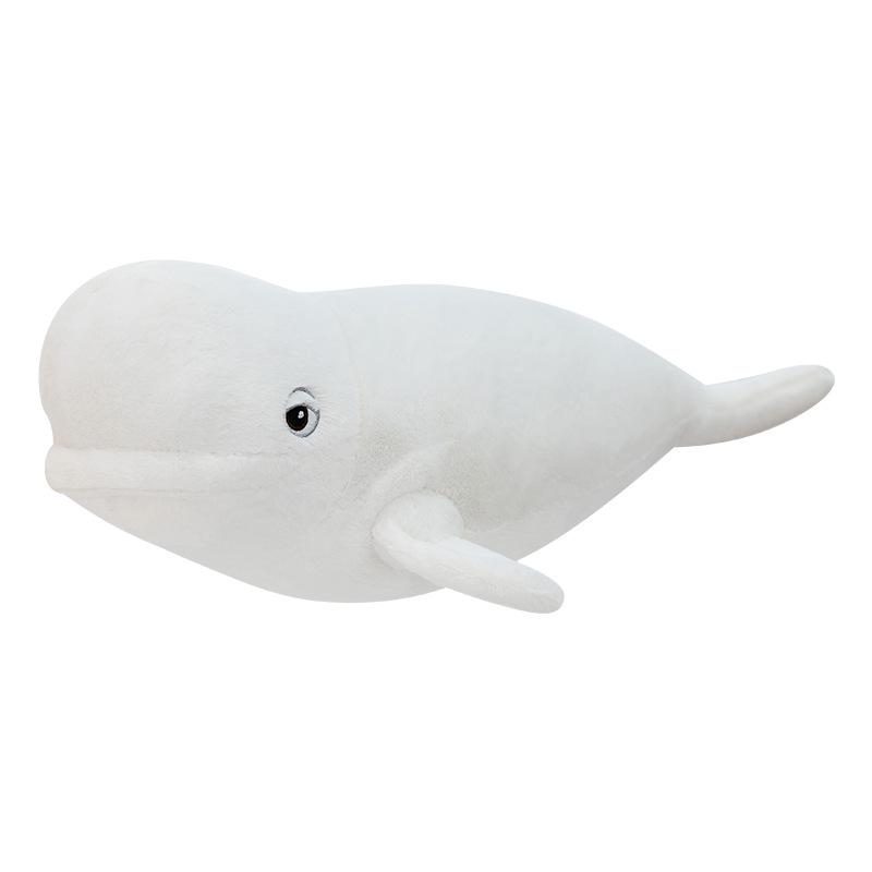 Large Beluga Whale Plush Pillow - Marine Animal Series