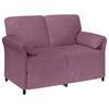 2 Seater Sofa Purple 138 X 83 X 95 Cm Velvet