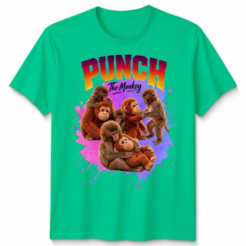 Punch The Monkey Unisex T Shirt Fun Viral Monkey Funny Unisexs Unisexs Tee New S